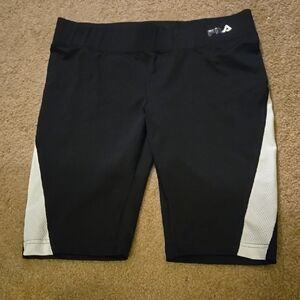 Fila Women's Black and White Shorts